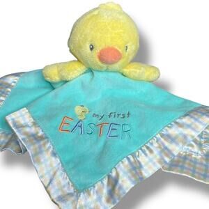 Magic Years Lovey My First Easter Security Blanket Rattle Chick Duck Plush Gift